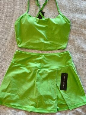 Savage X Fenty Bright Green Crop Top - Neon Lime